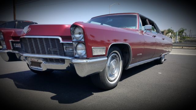 cadillac fleetwood brougham, merlot red original family car, excellent condition