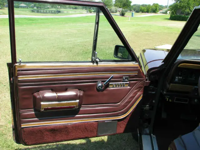 1987 jeep grand wagoneer burgundy suv automatic 8 cylinder engine 5.9l v8