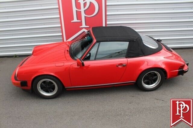 1987 porsche carrera cabriolet 129632 miles guards red