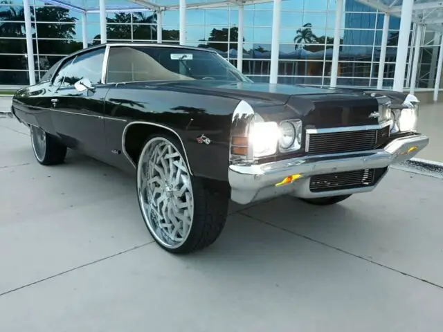 chevy impala coupe 28" asanti rims matching steering wheel ice ac cd new paint!!