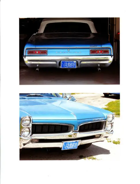 1967 pontiac le mans 2 door convertible "survivor"