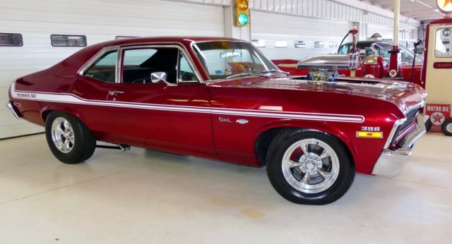1970 chevrolet nova 3977 miles kandy apple red 2 door hard top 454 automatic