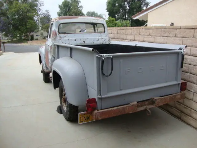 1956 ford f250 napco 4x4 f100 pickup truck yard find not barn find rare 4x4
