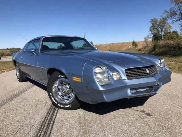 1981 chevrolet camaro 150945 miles light blue coupe 229ci - v6 automatic