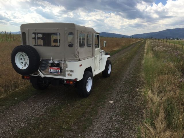 stock survivor 1981 usa fj40 soft top original paint - 80500 miles