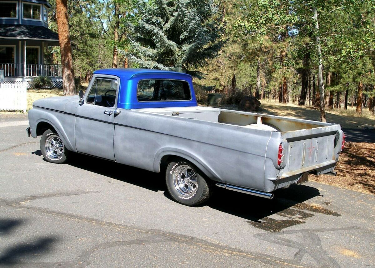 1962 unibody ford f-100, long bed, 302 v-8, 3-spd. top-loader