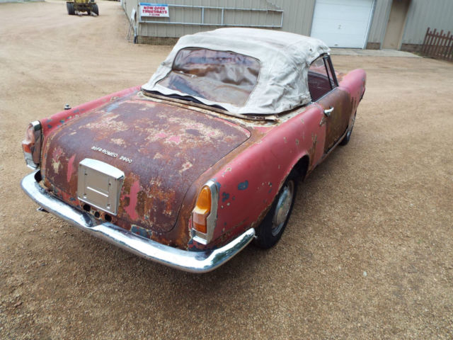 1963 alfa romeo 2600 spider