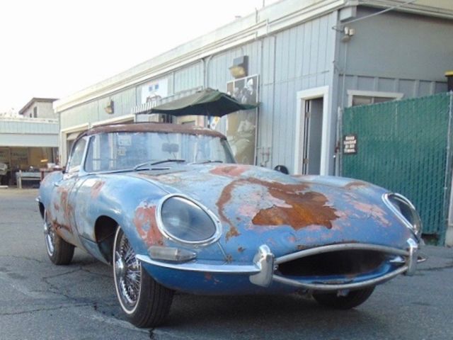 jaguar 1961 e-type 3.8 s1 roadster flat floor welder louver rare barn find!!!!