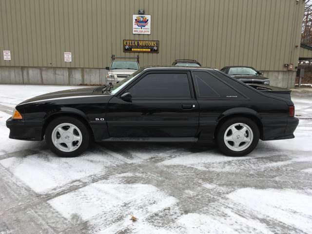 1993 ford mustang gt blk on blk 1 owner fl title rare amazing shape!