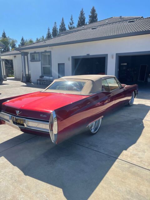 1967 cadillac deville convertible convertible red rwd automatic