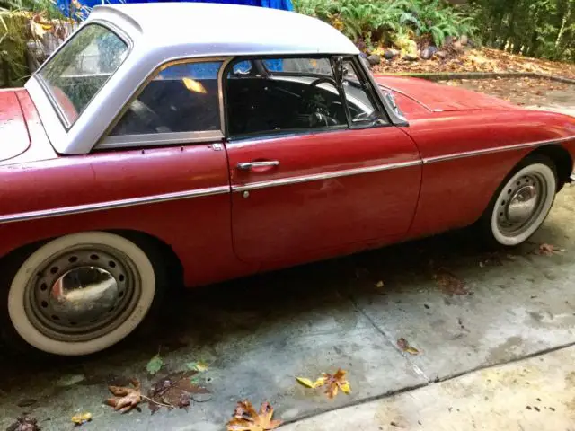 original 1966 mgb 35 years storage, rebuilt engine, factory hardtop