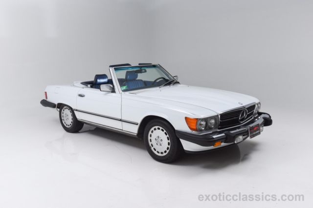 1989 mercedes-benz 560-class 560sl 67435 miles white convertible v8 5.6l a