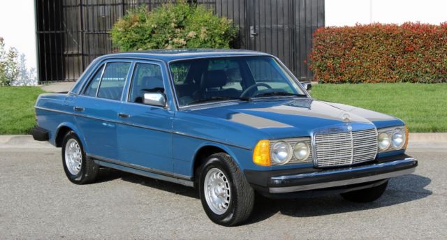 1982 mercedes benz 240 diesel(w123), 100% rust free, 4 spd, runs great! 25 mpg's