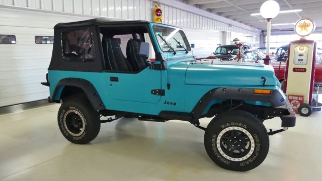 1993 jeep wrangler s 197267 miles turquoise suv i4 2.5l manual 5-speed