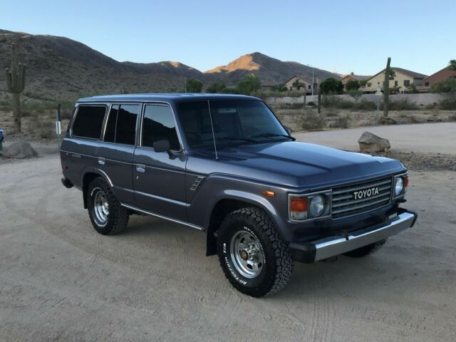 1987 toyota land cruiser fj60 low 112k miles light resto rare dark blue metallic