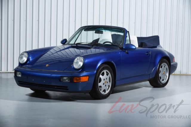 1991 porsche 964 carrera 2 cabriolet rare cobalt blue/linen 5-speed 38,000 miles