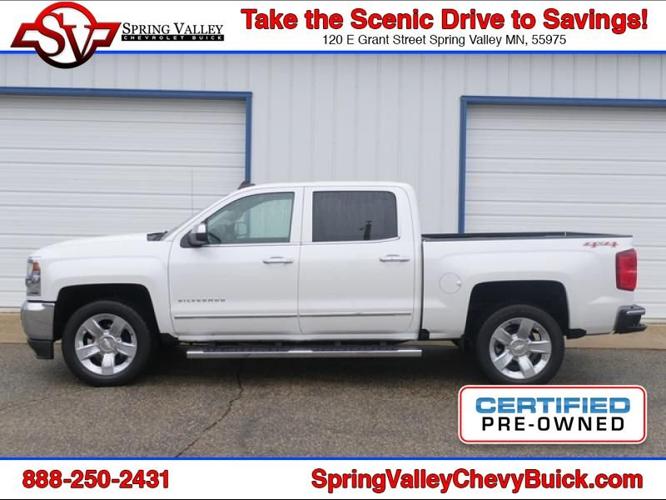 certified 2017 chevrolet silverado 1500 ltz spring valley, mn 55975 for sale in cherry grove, minnesota