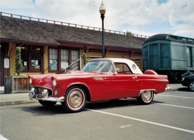 beautifully restored 1956 thunderbird