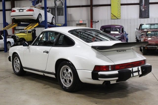 1986 porsche 911 carrera 74678 miles grand prix white coupe 3.2l 6cyl 5 speed ma