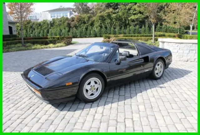 1989 ferrari 328gts 23k miles, rare nero metallic collectors quality