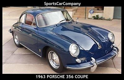 1963 porsche 356b/1600t6 coupe full restored matching# authentic collector car