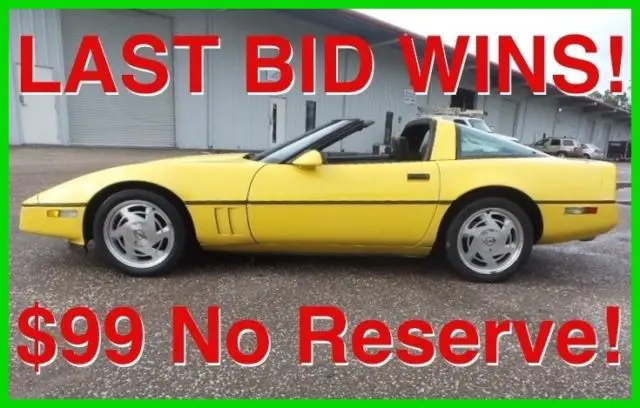 1988 chevrolet corvette 118k miles 2 owner rare color at bose glass top sharp