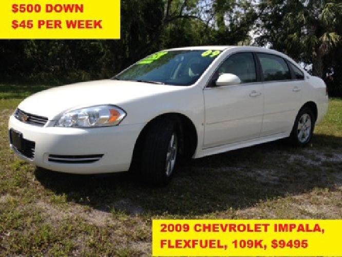 2009 chevrolet impala lt flexfuel, down, best pricein town in port charlotte, fl