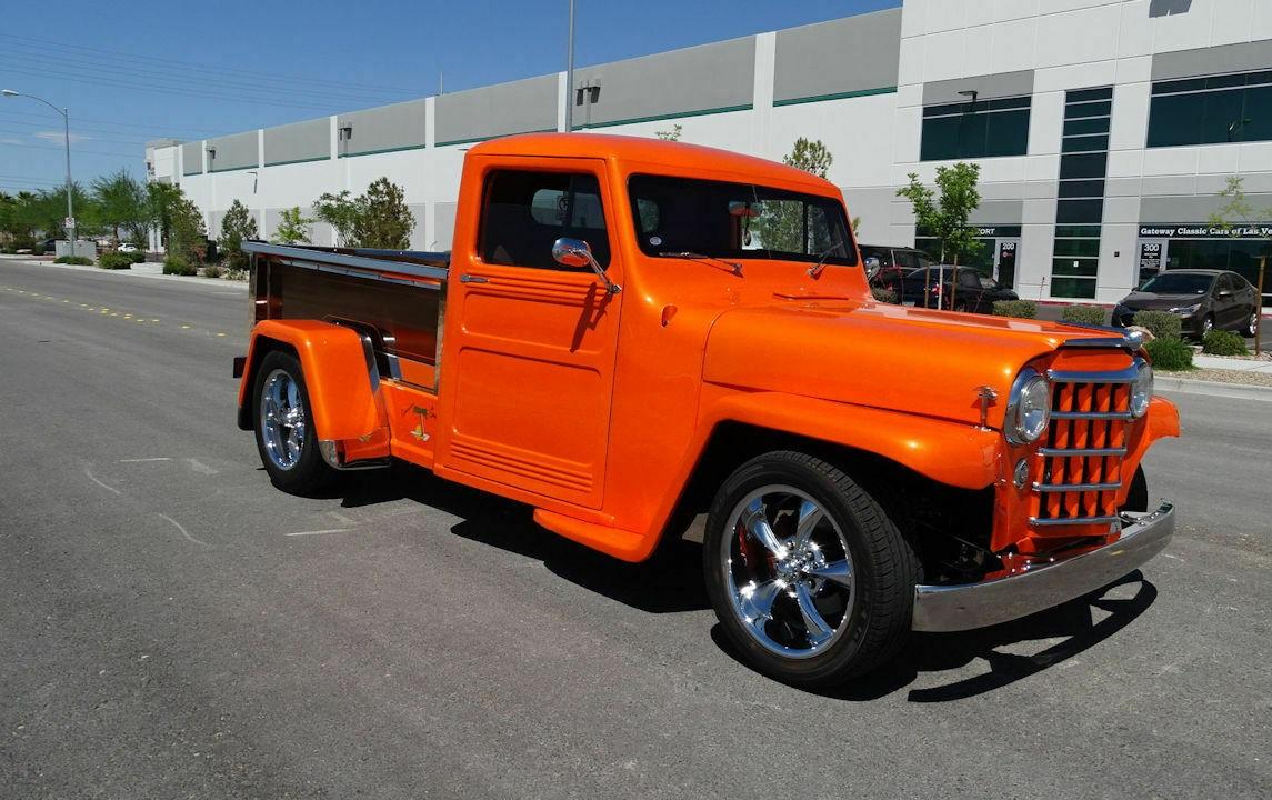 1951 willys pickup 289cid v8 automatic orange