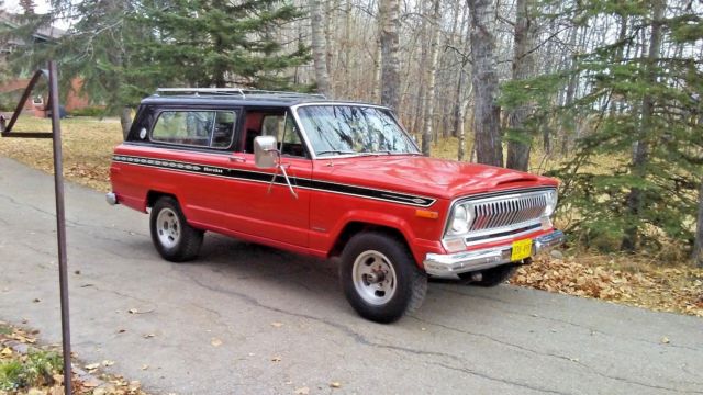 barn find 1976 jeep cherokee. unreserved. seen outdoors only twice 1980-2018