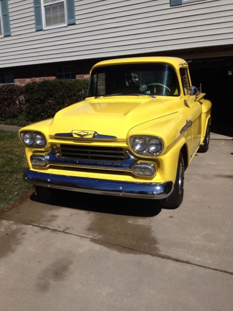 nice 1958 apache short bed, solid truck