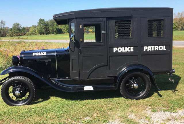 1930 ford model a police patrol "paddy wagon"