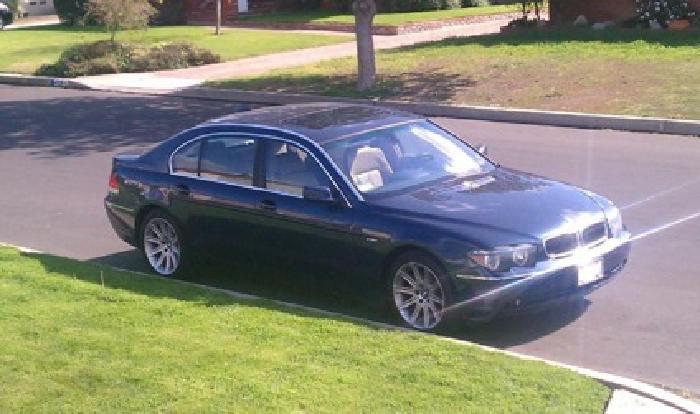 2004 bmw 745li 745 li blue/tan parking sensors, must sell in sherman oaks, ca