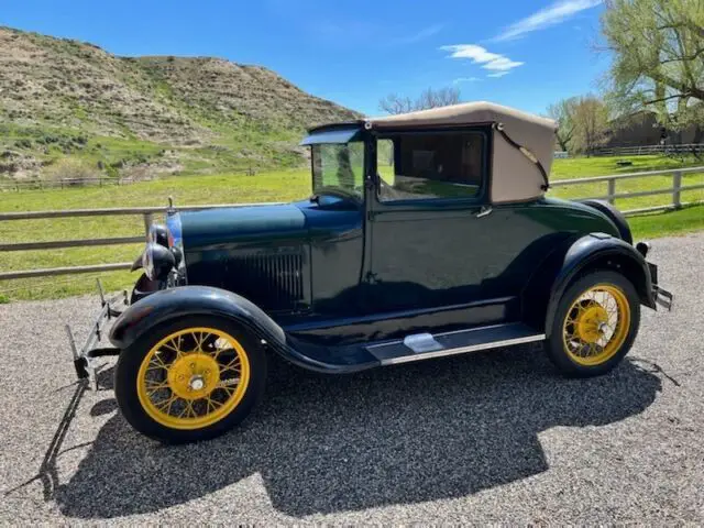 1929 ford a green rwd manual