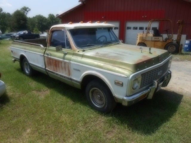 1972 chevrolet cheyenne 1500 barn find v8 eng. needs restoration