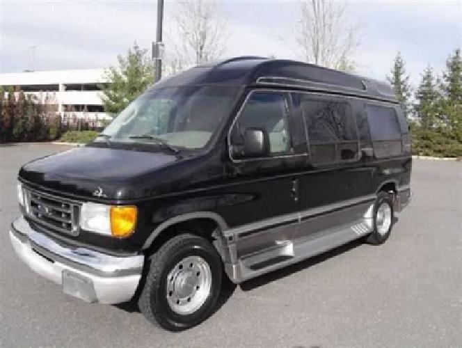 used 2003 ford e-250 high top luxury conversion van, 75,000 miles in westbury, ny