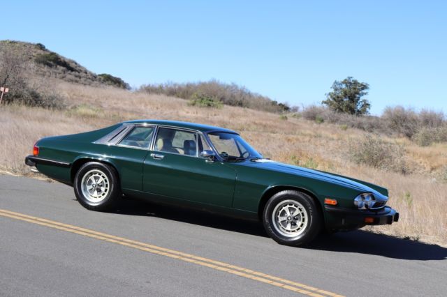 jaguar xjs v12, 1976 lhd california car, brg with biscuit leather. 31,000 miles