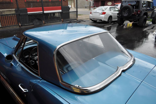 1967 chevrolet corvette 427ci 435hp 4sp marina blue black stinger 98780 miles bl