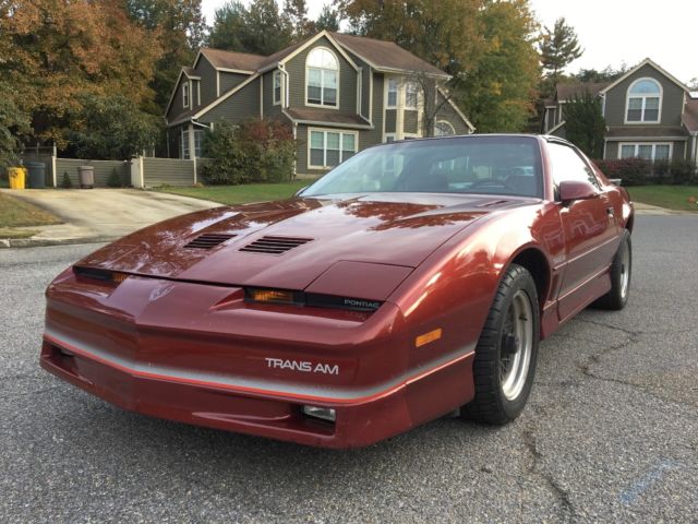firebird trans am garaged low miles ws6 suspension t-tops tuned port injection