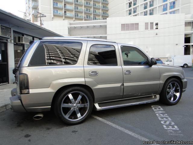 2002 cadillac escalade luxury ~ luxury family suv~gps~dvd~ and more for sale in honolulu, hawaii