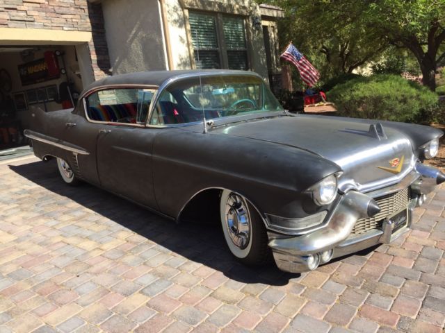 1957 cadillac sedan deville 57 hot rod rat rod kustom black plate car series 62
