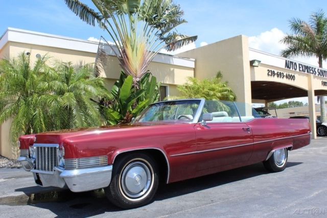 1970 cadillac deville convertible florida car ac runs and drives great