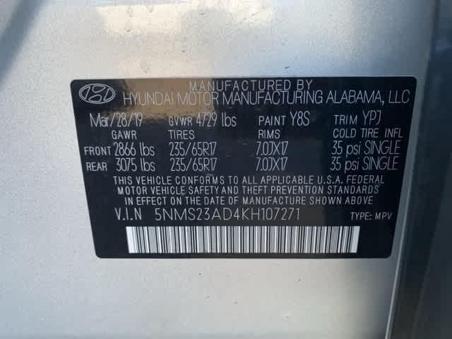 2019 hyundai santa fe se 2.4