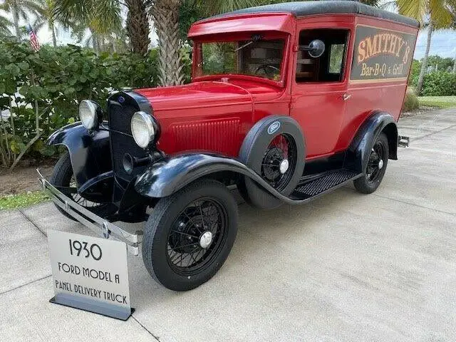 1930 ford model a panel delivery truck