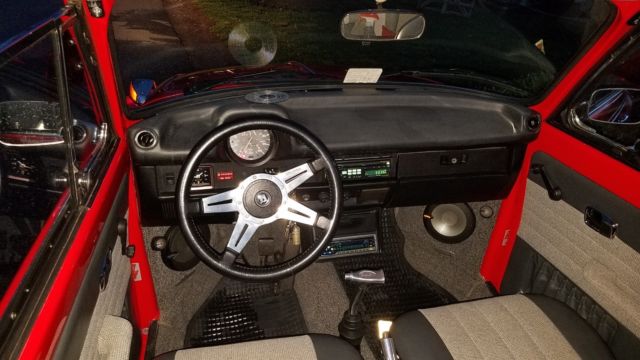 mint condition 1975 vw superbeetle convertible bug