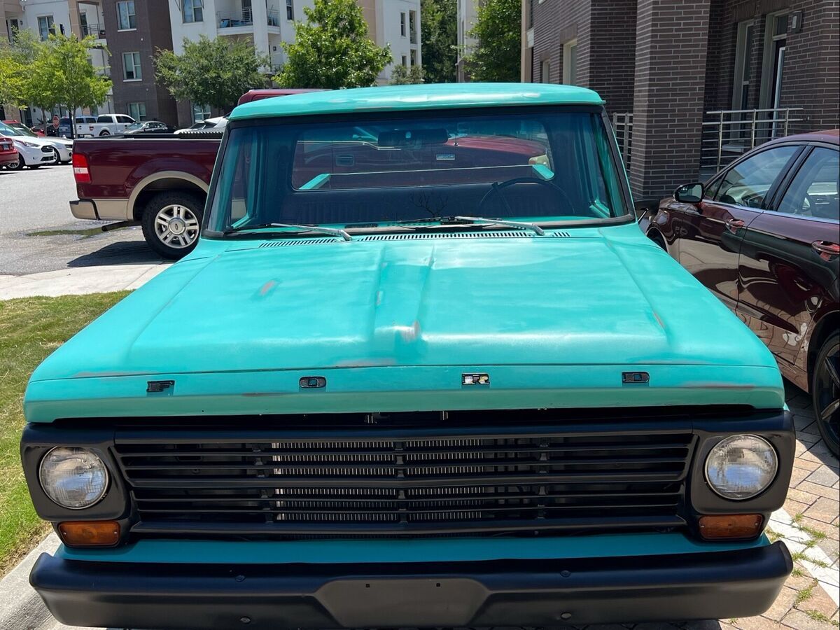 1969 ford f100 green rwd manual 2door