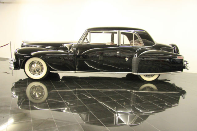 1947 continental coupe! one of 831! ccca full classic! black over red/taupe!