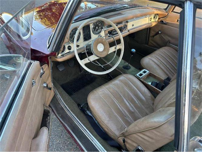 1966 mercedes-benz 230sl in cadillac, michigan
