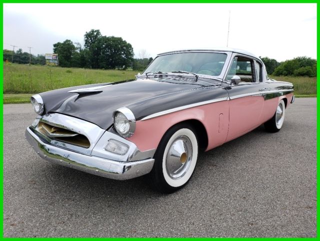 1955 studebaker commander regal series 16g8 starlight coupe 259 v8 automatic 55