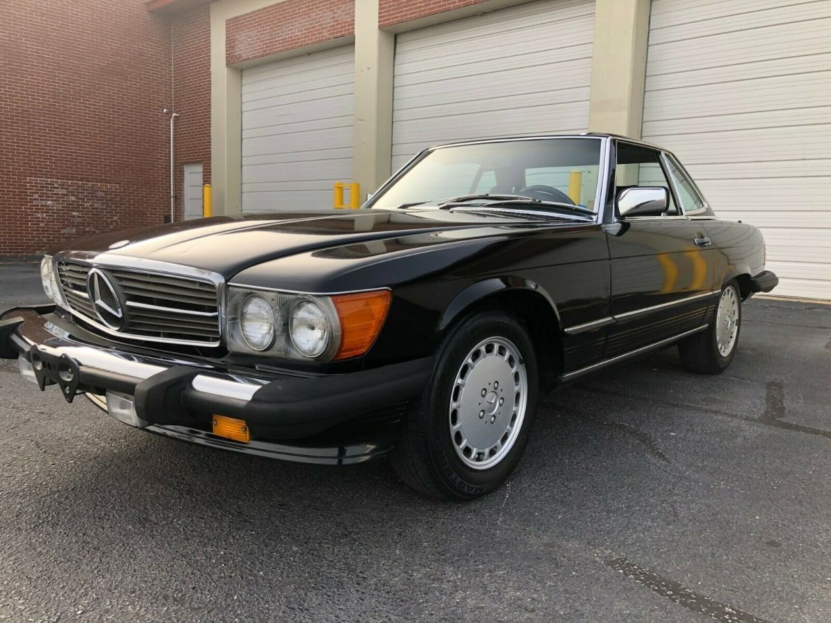 1986 mercedes benz 560sl black on black