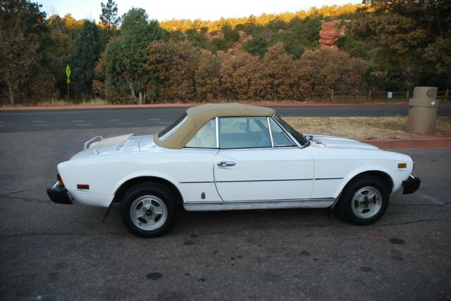 1981 fiat 124 spider 2000 convertible - rust free 1 owner colorado car